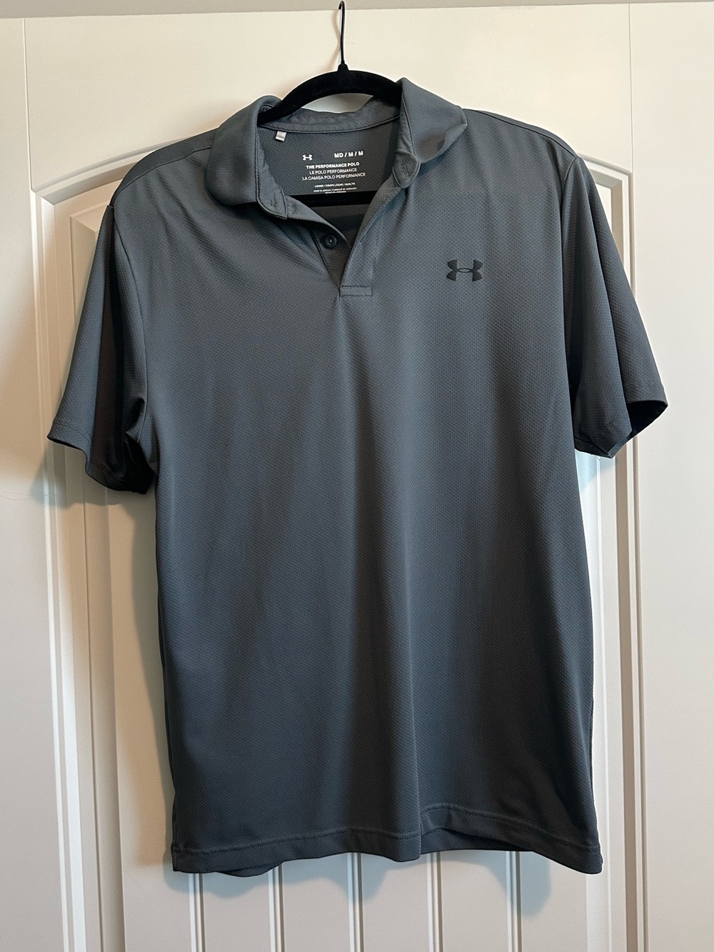 Under Armour Dark Gray Tech Polo